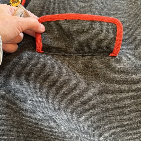 Vintage Gia Ninno Gray Button Wool Long Cardigan Sweater Size 12 - Picture 8 of 9